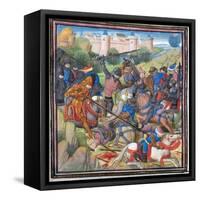 Battle Between Crusaders under Baldwin II of Jerusalem and the Saracens-null-Framed Stretched Canvas