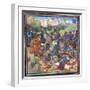 Battle Between Crusaders under Baldwin II of Jerusalem and the Saracens-null-Framed Premium Giclee Print