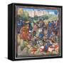 Battle Between Crusaders under Baldwin II of Jerusalem and the Saracens-null-Framed Stretched Canvas