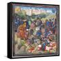 Battle Between Crusaders under Baldwin II of Jerusalem and the Saracens-null-Framed Stretched Canvas