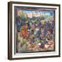 Battle Between Crusaders under Baldwin II of Jerusalem and the Saracens-null-Framed Giclee Print