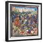 Battle Between Crusaders under Baldwin II of Jerusalem and the Saracens-null-Framed Giclee Print