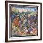 Battle Between Crusaders under Baldwin II of Jerusalem and the Saracens-null-Framed Giclee Print