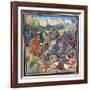 Battle Between Crusaders under Baldwin II of Jerusalem and the Saracens-null-Framed Giclee Print