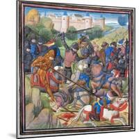 Battle Between Crusaders under Baldwin II of Jerusalem and the Saracens-null-Mounted Giclee Print
