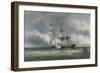 Battle Between French Pirate Ship L'Unite' and English Cutter Swan-null-Framed Giclee Print