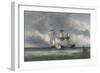 Battle Between French Pirate Ship L'Unite' and English Cutter Swan-null-Framed Giclee Print