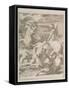 Battle Between Hercules and Centaurs, 1527-Gian Jacopo Caraglio-Framed Stretched Canvas