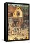 Battle between Lent and Carnival-Pieter Bruegel the Elder-Framed Stretched Canvas
