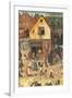 Battle between Lent and Carnival-Pieter Bruegel the Elder-Framed Art Print