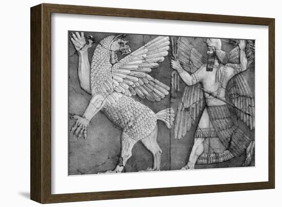 Battle Between Marduk and Zu-Science Source-Framed Giclee Print