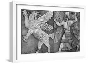 Battle Between Marduk and Zu-Science Source-Framed Giclee Print