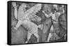 Battle Between Marduk and Zu-Science Source-Framed Stretched Canvas