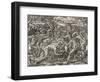 Battle Between Margageaz and Tabajares Tribes, Engraving from Universal Cosmology-Andre Thevet-Framed Giclee Print