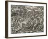 Battle Between Margageaz and Tabajares Tribes, Engraving from Universal Cosmology-Andre Thevet-Framed Giclee Print