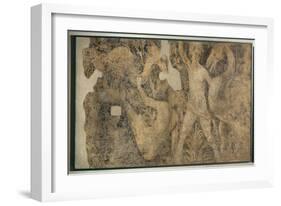 Battle Between Men and Monsters-Titian (Tiziano Vecelli)-Framed Giclee Print