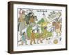 Battle Between Nuno De Guzman and Inhabitants of Michuacan, Mexico, 16th Century-Lienzo de Tlazcala-Framed Giclee Print