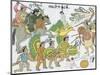Battle Between Nuno De Guzman and Inhabitants of Michuacan, Mexico, 16th Century-Lienzo de Tlazcala-Mounted Premium Giclee Print