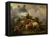 Battle Between Richard I Lionheart (1157-99) and Saladin (1137-93) in Palestine-Philip James De Loutherbourg-Framed Stretched Canvas