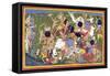 Battle Between the Armies of Rama and the King of Lanka-null-Framed Stretched Canvas