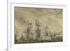 Battle Between the Dutch and Swedish Fleets, in the Sound-Willem van de Velde-Framed Premium Giclee Print