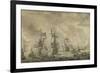 Battle Between the Dutch and Swedish Fleets, in the Sound-Willem van de Velde-Framed Premium Giclee Print