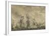 Battle Between the Dutch and Swedish Fleets, in the Sound-Willem van de Velde-Framed Art Print