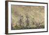 Battle Between the Dutch and Swedish Fleets, in the Sound-Willem van de Velde-Framed Art Print