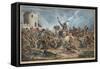 Battle Between the Georgians and Mountain Tribes-Alexander Osipovich Orlowski-Framed Stretched Canvas