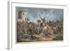 Battle Between the Georgians and Mountain Tribes-Alexander Osipovich Orlowski-Framed Giclee Print