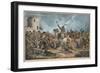 Battle Between the Georgians and Mountain Tribes-Alexander Osipovich Orlowski-Framed Giclee Print