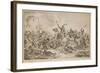 Battle Between the Georgians and the Mountain Tribes, 1826-Alexander Orlowski-Framed Giclee Print