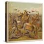 Battle Between the Houses of York and Lancaster During the War of the Roses-Joseph Kronheim-Stretched Canvas