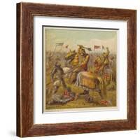 Battle Between the Houses of York and Lancaster During the War of the Roses-Joseph Kronheim-Framed Art Print