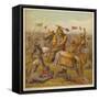 Battle Between the Houses of York and Lancaster During the War of the Roses-Joseph Kronheim-Framed Stretched Canvas