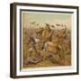 Battle Between the Houses of York and Lancaster During the War of the Roses-Joseph Kronheim-Framed Art Print