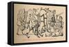 'Battle between the Mercians and Egbert', c1860, (c1860)-John Leech-Framed Stretched Canvas