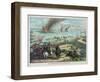 Battle Between the Monitor and Merrimac-null-Framed Giclee Print