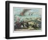 Battle Between the Monitor and Merrimac-null-Framed Giclee Print