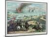 Battle Between the Monitor and Merrimac-null-Mounted Giclee Print