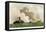 Battle Between the Monitor and the Merrimac, American Civil War, 1862-null-Framed Stretched Canvas