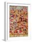 Battle Between the Persians and the Turanians, Illustration from the Shahnama (Book of Kings)-null-Framed Giclee Print