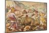 Battle Between the Venetians and the Turks-Antonio Vassilacchi-Mounted Giclee Print