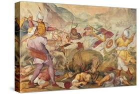 Battle Between the Venetians and the Turks-Antonio Vassilacchi-Stretched Canvas