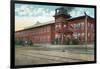 Battle Creek, Michigan - Nichols and Shepard Plant Exterior-Lantern Press-Framed Art Print