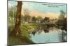 Battle Creek River, Battle Creek, Michigan-null-Mounted Art Print
