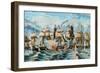 Battle Fleet-Currier & Ives-Framed Art Print