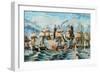 Battle Fleet-Currier & Ives-Framed Art Print