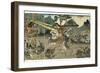 Battle, from the Series '47 Faithful Samurai, 1850-1880-Utagawa Yoshitora-Framed Giclee Print