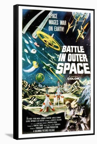 Battle In Outer Space, (AKA Uchu Daisenso), 1959-null-Framed Stretched Canvas